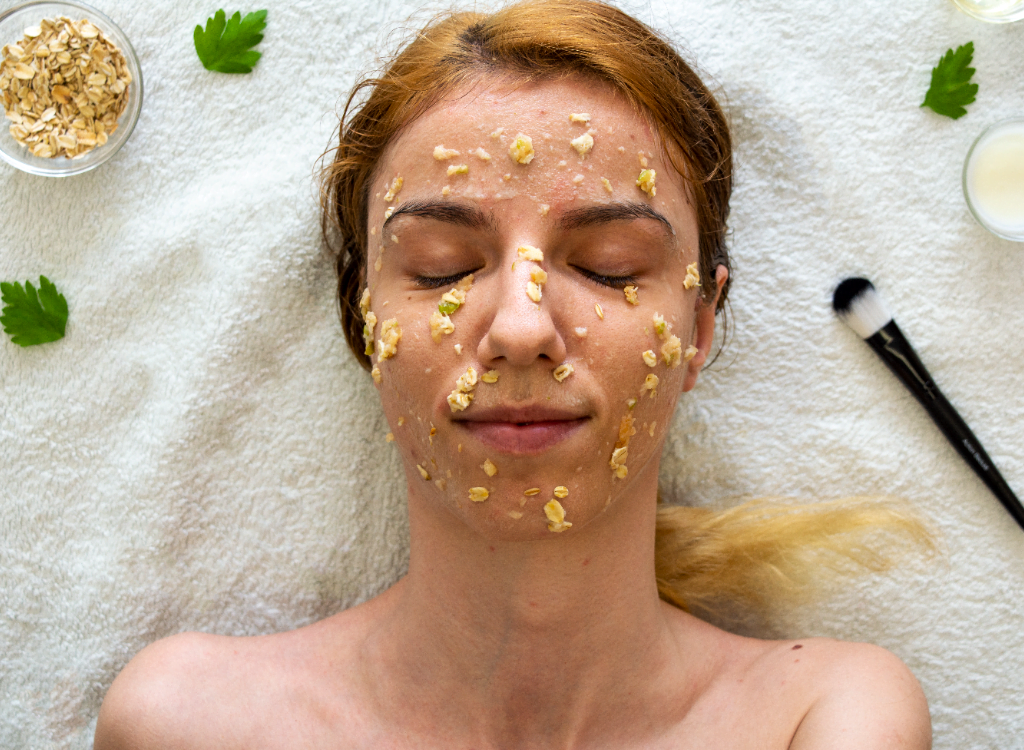 maska z płatków owsianych